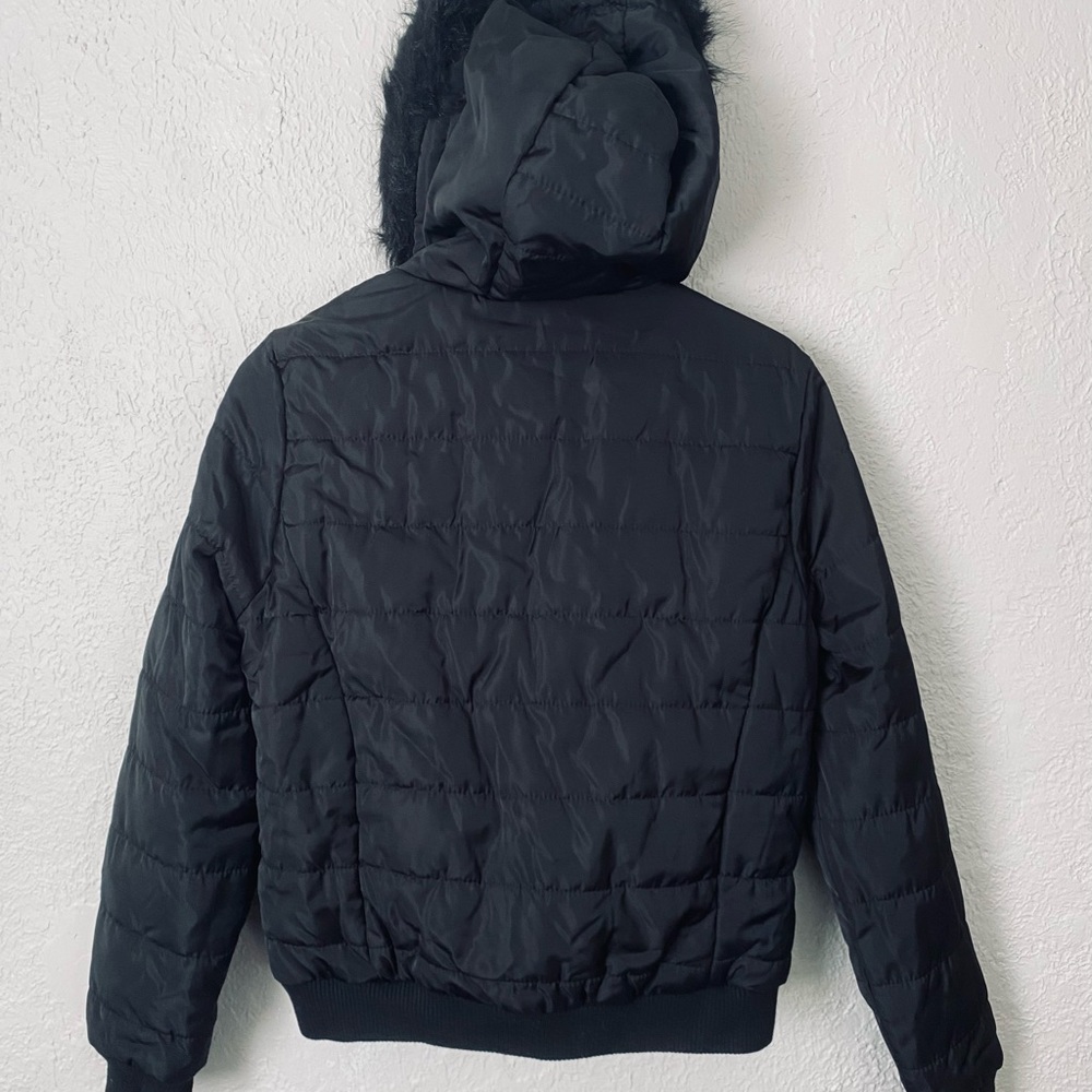 JouJou women’s faux fur lined hooded down jacket - Picture 15 of 16